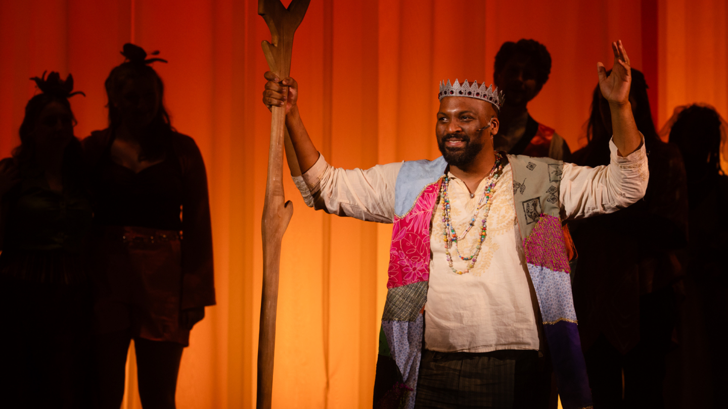 Duke Senior welcomes everyone to the forest.