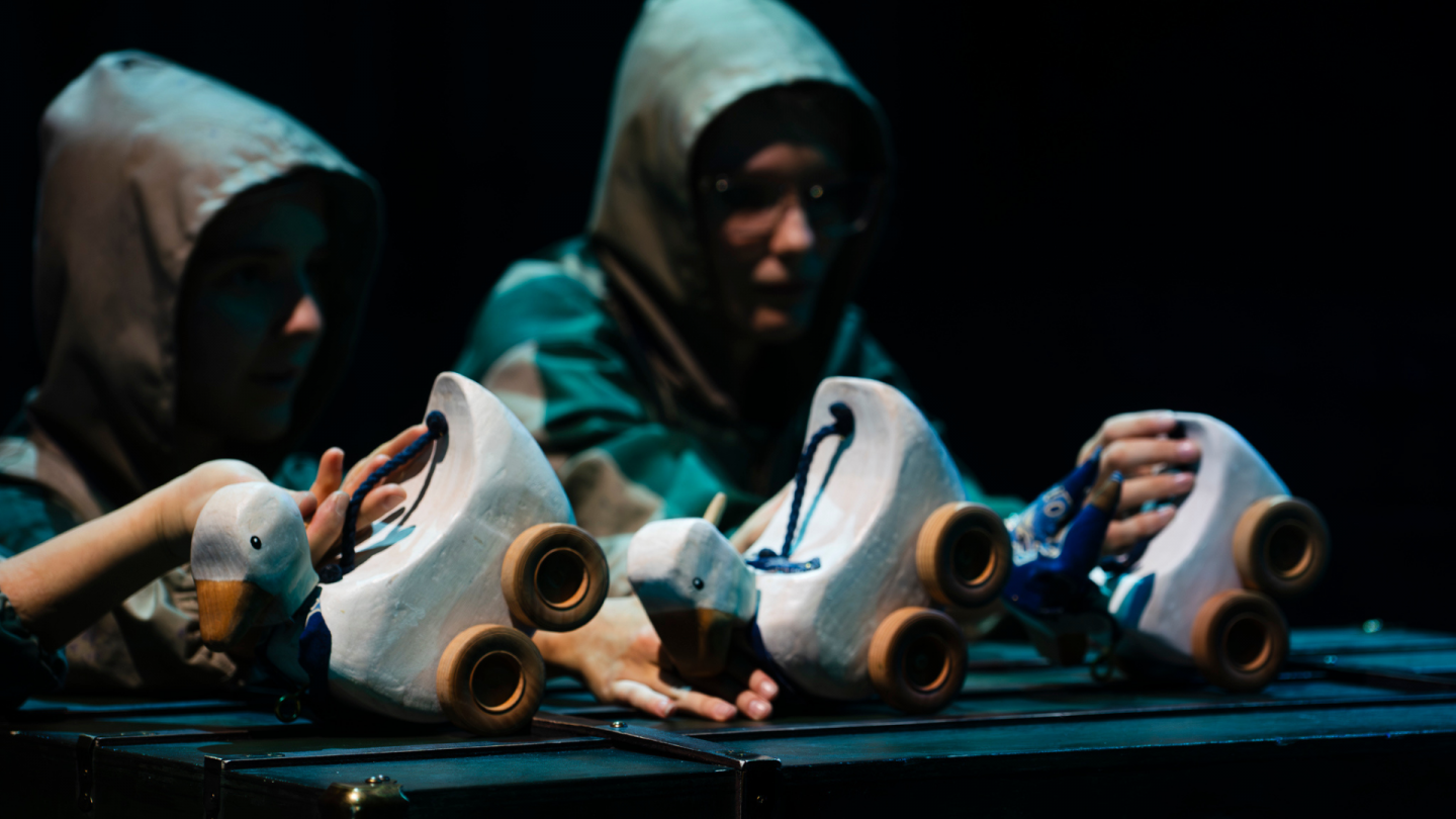 The puppeteers create the world of the Lost Boys