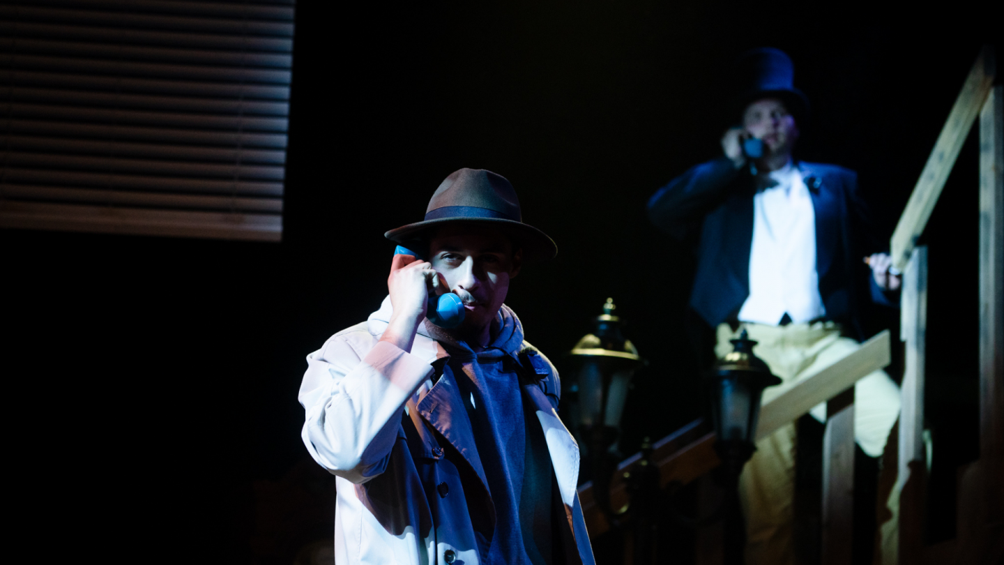 Nick Danger archive 1 In a scene from Nick Danger, Third Eye, Nick Danger takes a call on a turquoise phone.