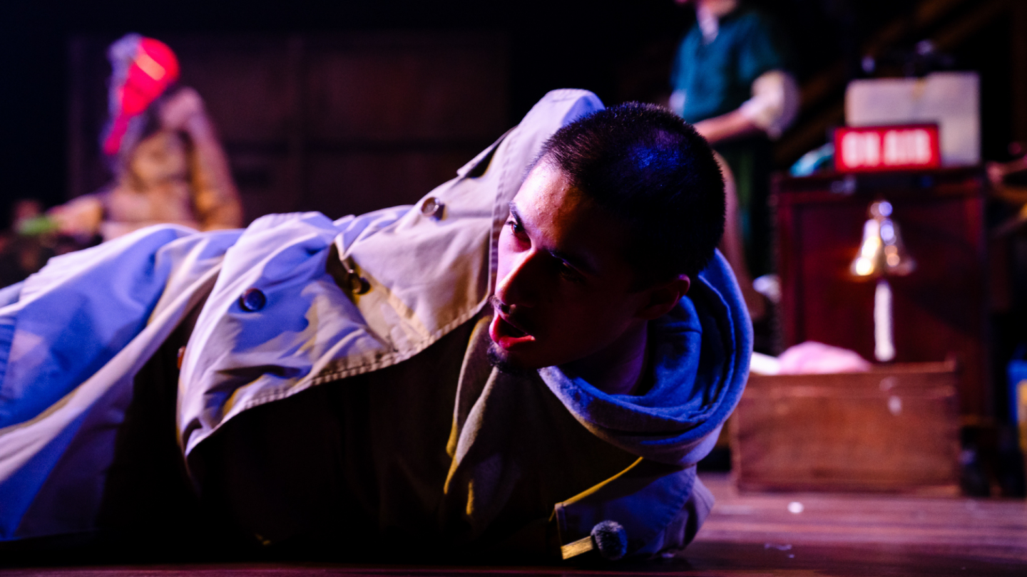 Nick Danger archive 9 In a scene from Nick Danger, Third Eye, Nick Danger is knocked out on the floor with hands tied behind his back.